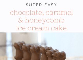 Birthday Cake : The very best and SUPER EASY CHOCOLATE, CARAMEL & HONEYCOMB ICE CREAM CAKE!!! Yo…