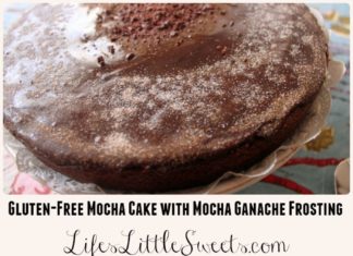 Birthday Cake : Gluten-Free Mocha Cake with Mocha Ganache Frosting. #glutenfree #mocha #cake #ga…