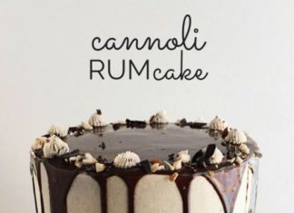 Birthday Cake : Italian Cannoli Cake is composed of layers of rum-soaked vanilla buttermilk cake…