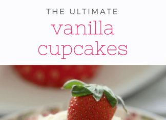 Birthday Cake : The most deliciously simple vanilla cupcakes, topped with a vanilla buttercream …