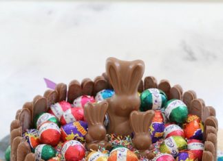 Birthday Cake : The ultimate cheats ’15 Minute Chocolate Overload Easter Cake’, made from a …