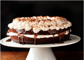 Birthday Cake : This dark, fudgy Black Forest Cake has cherry juice baked right into the chocola…