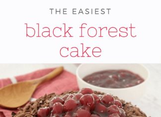 Birthday Cake : This Easy Black Forest Cake is made with the most delicious layers of rich and f…