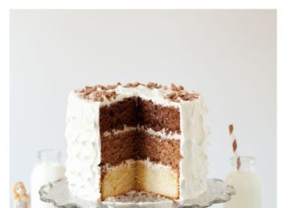 Birthday Cake : Triple Chocolate Layer Cake – layers of dark, malted milk and white chocolate sp…