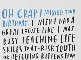 Birthday Quotes : Emily McDowell From the “Awkward Cards” collection. – Birthday. – Blank Inside -…