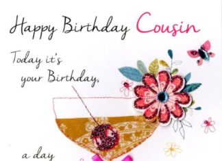 Birthday Quotes : Enjoy Every Minute Whatever You Do Happy Birthday Dear Cousin