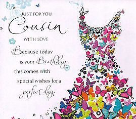 Birthday Quotes : #Female #cousin traditional birthday card – 10 x cards to #choose from!, View mo…