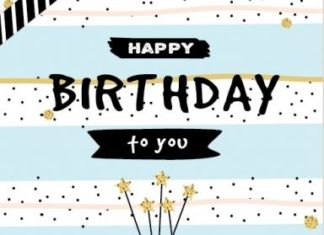 Birthday Quotes : Happy Birthday – cake, pink & black. Custom edit by lechezz