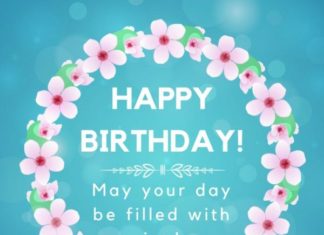 Birthday Quotes : Happy Birthday. May your day be filled with joy!
