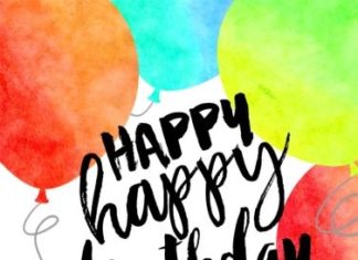 Birthday Quotes : Happy Happy Balloons – CardsDirect Product No. DP6646