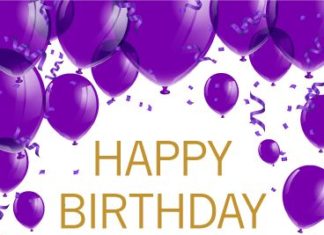 Birthday Quotes : Purple Birthday Balloon Card for Nephew: Struggling to find a great birthday car…