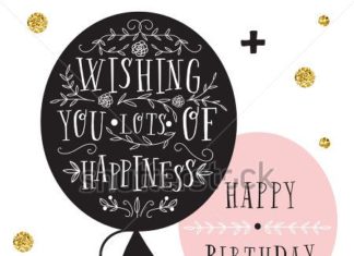 Birthday Quotes : stock-vector-hand-lettering-birthday-greeting-card-birthday-party-invitation-wis…