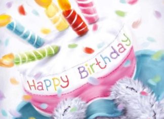 Birthday Quotes : Tatty Teddy with Cake Hat Birthday Me to You Bear