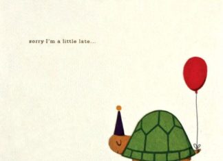 Birthday Quotes : Turtle Belated Birthday Card