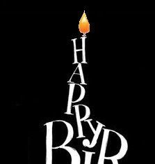 Happy Birthday Wiches : Happy Birthday black white O.K. for man