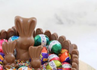 Birthday Cake : The ultimate cheats ’15 Minute Chocolate Overload Easter Cake’, made from a …