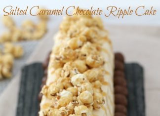 Birthday Cake : The easiest 10 minute Salted Caramel Chocolate Ripple Cake!! This is an absolute…
