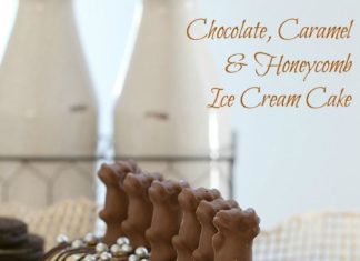 Birthday Cake : Super Easy Chocolate, Caramel & Honeycomb Ice Cream Cake The very best and supe…