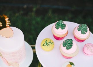 Birthday Cake : Aloha pineapple macarons.