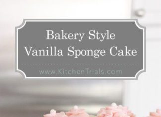 Birthday Cake : Bakery style vanilla sponge cake. This is a recipe straight from a famous bakery…