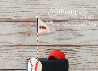 Birthday Cake : Beautiful baseball themed cake!