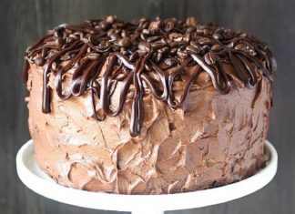 Birthday Cake : Espresso Mousse Chocolate Layer Cake — www.mind-over-bat…