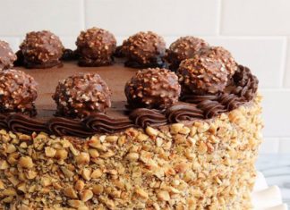 Birthday Cake : I want this for my birthday cake!!!! ferrerr rocher cake nutella recipe easy nut…