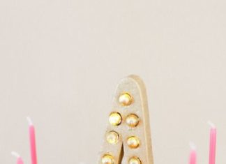 Birthday Cake : Marquee Cake Topper: www.stylemepretty…