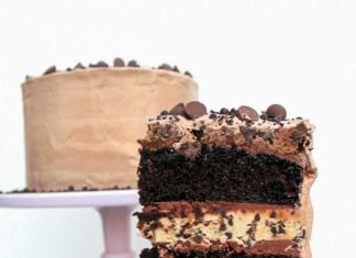 Birthday Cake : Midnight Binge Cake | Layers of chocolate cake, chocolate chip cookies, cookie d…