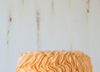 Birthday Cake : Orange Poppyseed Cake – three layer orange poppyseed cake with a fresh orange bu…