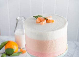 Birthday Cake : orange sherbet cake