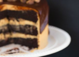Birthday Cake : Peanut Butter Cup Overload Cake | browneyedbaker.com #recipe