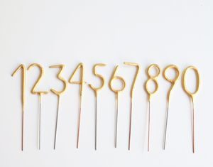 Birthday Cake : sparkly numbers