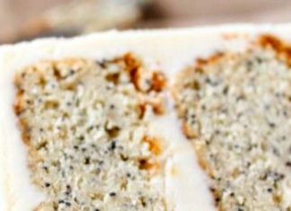 Birthday Cake : Spiced Poppyseed Cake with Almond Buttercream Frosting Recipe ~ The cake is thic…