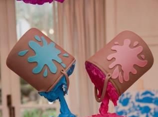 Birthday Cake : This would be cool for rich and I bc of meeting bc of sherwin Williams…