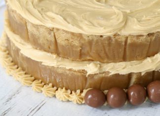 Birthday Cake : Who can resist a slice of salted caramel mud cake? Certainly not me!