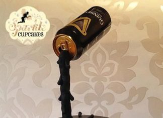Birthday Cake : www.cakecoachonli… – sharing….Guinness Gravity Defying Cake
