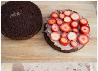 Birthday Cake : Yummy Recipes: Strawberry Kit Kat Cake recipe hehehe, rustic & brings back child…