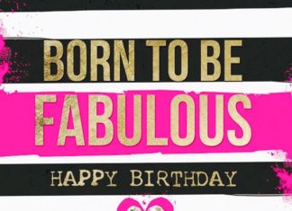 Birthday Quotes : Born to be fabulous
