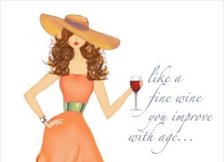 Birthday Quotes : Fine Wine Birthday Card – Wine lovers, this fashion illustration greeting card i…