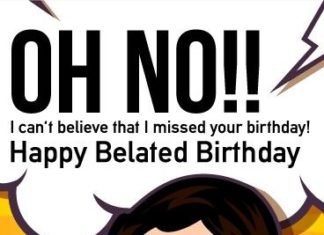 Birthday Quotes : Happy Belated Birthday
