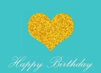 Birthday Quotes : Happy Birthday – tiffany blue heart – man or woman