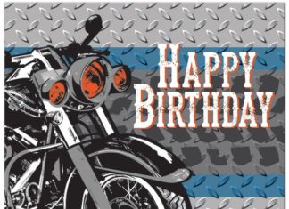 Birthday Quotes : kids motorcycle themed birthday party | Biker Party Happy Birthday Lunch Napkins…