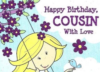 Birthday Quotes : Message inside reads – “With lots of love and wishes for a really great Birthday…