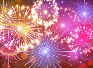 Happy Birthday Wiches : Birthday Fireworks Card