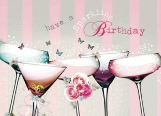 Happy Birthday Wiches : Gorgeously girly #Birthday card from our Birdsong range, with a touch of vintage…