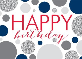 Happy Birthday Wiches : Gray Blue Dots Birthday – Birthday Cards from CardsDirect