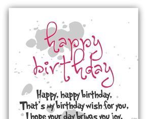 Happy Birthday Wiches : Happy, happy birthday. That's my birthday wish for you. I hope your day brin…