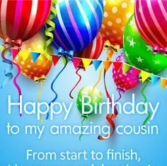 Happy Birthday Wiches : Have a Fun Day! Happy Birthday Wishes Card for Cousin