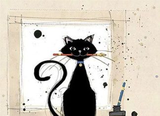 Happy Birthday Wiches : Ink Cat Birthday Card